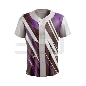 เสื้อฝึกซ้อมทีมเบสบอล ชื่อทีมสั่งทำได้ เสื้อแฟนเบสบอลผู้ใหญ่แบบยูนิเซ็กซ์ โพลีเอสเตอร์ 100% แขนสั้น พิมพ์ลายดิจิทัลทั้งตัว - Product Image 2