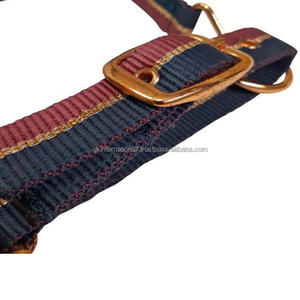 Harnais en nylon réglable pour l'équitation, très vendu, avec des accessoires en or rose de luxe, harnais en nylon pour cheval - Product Image 6