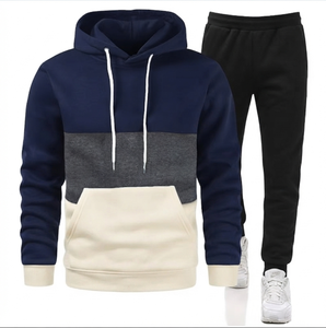 Conjunto Deportivo Informal con Capucha de Alta Calidad, Grueso y Sólido, Transpirable y Ecológico, 100% Algodón, Sudadera con Capucha y Pantalones para Hombre - Product Image 2