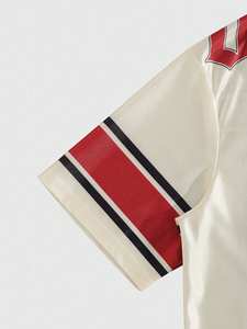 Camiseta de fútbol americano gótica con diamantes de imitación para mujer, de malla, transpirable, de poliéster, con cuello en V, estilo urbano, uniforme de equipo, OEM - Product Image 5