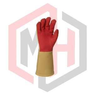 Gants de soudage en cuir croûte renforcé, protection thermique, anti-impact, 14 pouces, sans silicone, gants de sécurité industrielle - Product Image 2