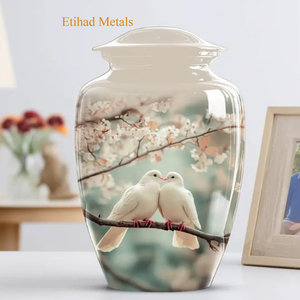 Large Capacity Aluminum Urn for Human Ashes Adult Size-200 Cubic Inch Metal Cremation Urn-<b>Memorial</b> <b>Vase</b> for Funeral Service - Product Image 2