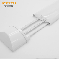 WOOJONG 40W LED Batten Light Design Industriel 3000K 6500K CCT Fixe Ultra-Mince Plaque Large pour Éclairage de Bureau et Commercial