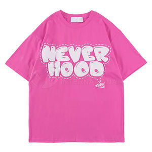 เสื้อยืดพิมพ์ลายพัฟฟ์คุณภาพสูงสำหรับผู้ชาย ขายส่ง ผ้าโพลีเอสเตอร์/คอตตอนผสม สีและโลโก้สั่งทำได้ ระบายอากาศได้ดี ผลิตภายใต้แบรนด์ส่วนตัว - Product Image 1