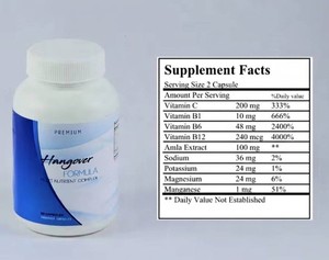 Fórmula Premium para la Resaca, Complejo Multinutriente, Mejora la Inmunidad, Vegano, 60 Cápsulas, Vitaminas para Adultos - Product Image 2
