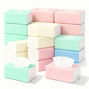 Virgin Pulp Ultra Soft 5Ply Facial <b>Tissue</b> <b>Paper</b> High Absorbent Disposable <b>Tissue</b> Box Ideal for Hotel Room Home Office Daily Use - Product Image 2