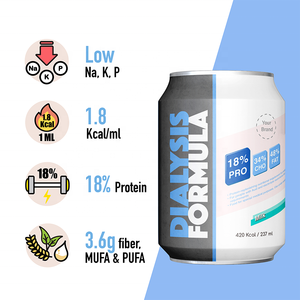 Service ODM de Nutrition Liquide Professionnelle Sur Mesure, Boisson Fonctionnelle à Haute Absorption, Riche en Calories, 18% de Protéines, Formule HemoDialys - Product Image 3