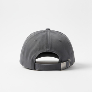 หมวกเบสบอลทรงสปอร์ตแถบสะท้อนแสงแบบกำหนดเองได้ 6 แผง ระบายอากาศได้ดี สวมใส่สบาย ผ้าฝ้ายสีเทา ปีกหมวกหลากสี - Product Image 4