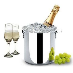 Seau à glace artisanal en métal pour champagne, vin, bière de qualité supérieure, idéal pour restaurants, hôtels, bars, traiteurs, fêtes et événements. - Product Image 1