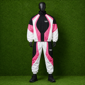 Wholesale Custom Logo Nylon Tracksuit Windbreaker <b>Jacket</b> And Pants Set For <b>Men</b> And Women Activewear Gym Sportswear - Product Image 2