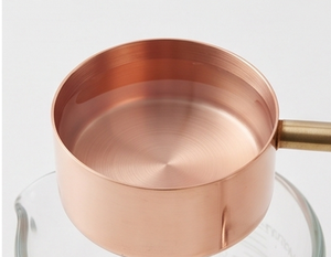 Elegante Juego de Tazas Medidoras de Cobre con Asas de Latón, Herramientas de Medición de Metal Resistentes al Calor, Ideales para Uso en la Cocina - Product Image 4