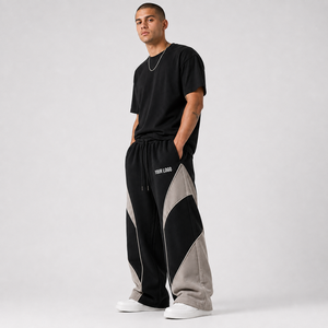 2026 Most Demanding <b>Men's</b> Multipaneled Custom <b>Jogger</b> New Custom Logo Design Sweatpants For <b>Men</b> Custom Solid Color Sweatpants - Product Image 2