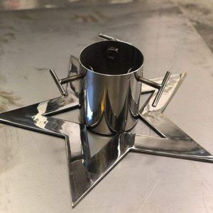 Silver Color Durable High Quality Metal Christmas <b>Tree</b> <b>Stand</b> Latest Design Modern <b>Tree</b> <b>Stand</b> for Christmas <b>Tree</b> Support - Product Image 3