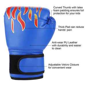 Guantes de Boxeo de Diseño Ergonómico con Malla Transpirable en la Palma para una Ventilación Mejorada y un Rendimiento de Absorción de Humedad en el Entrenamiento - Product Image 2