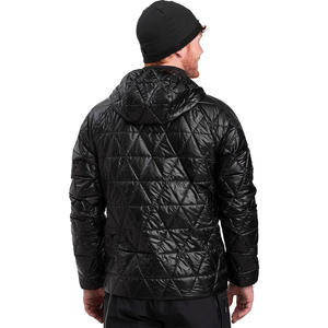 Veste matelassée à capuche pour homme et femme, col montant en laine, imperméable, respirante, prix de gros pour l'extérieur - Product Image 3