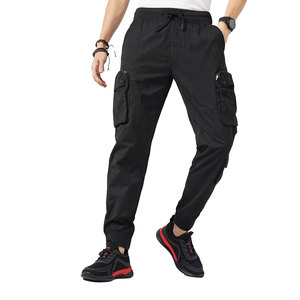 Pantalon cargo et pantalon pour homme en coton de haute qualité, fabrication artisanale de qualité supérieure, style de vie actif, mouvements flexibles, Solid Trader. - Product Image 1