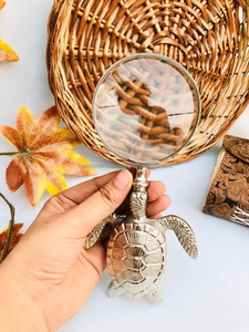 Kính lúp với khung kim loại hình rùa mạ niken hoàn thiện thiết kế dập nổi chất lượng tuyệt vời cho kính lúp - Product Image 2