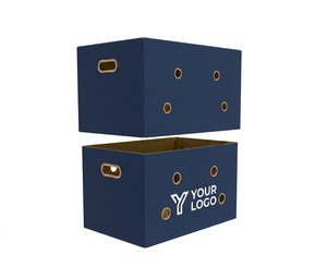 Reusable Corrugated Paper Boxes with 1.5mm Steel <b>Sheet</b> Durable Heavy Duty Flexographic Printed Shipping Logistics Packaging - Product Image 2