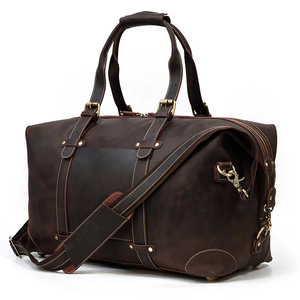 Wholesale <b>Men</b> and Women Portable Outdoor Gear <b>Travel</b> <b>Bag</b> Canvas and <b>Leather</b> for Hiking and Camping OEM Service - Product Image 6
