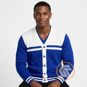 Customized Phi | Beta <b>Acrylic</b> Embroidered Casual V-neck Full Sleeve Covered Button Fraternity Quality Greek Sigma Men Breathable - Product Image 4