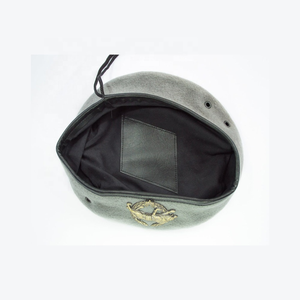 Béret professionnel en laine, uniforme, personnalisé avec broderie, casquette béret - Product Image 2