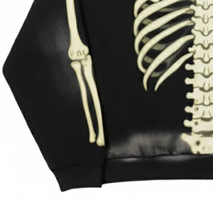 Sudadera con capucha personalizada con estampado de calavera, de algodón grueso de 400 GSM, corte holgado y unisex - Product Image 5