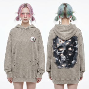 Sweat-shirt à capuche pour femme, style streetwear, imprimé graphique, en polaire personnalisé, de haute qualité, fabriqué par un fabricant de sweats, coupe oversize, style urbain - Product Image 5