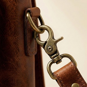 Royal Leather Industries กระเป๋าหนังแท้คุณภาพสูงทำด้วยมือช่องซิปเปิดขนาดใหญ่ - Product Image 3