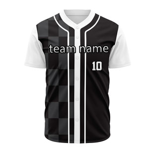 Maillots de baseball personnalisés vierges en gros, sublimation, logo brodé, numéros et designs pour homme - Product Image 1