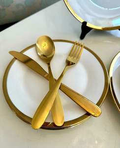 Collection de vaisselle Prestige Gold, articles de luxe pour événements, hôtellerie, vente en gros, export direct - Product Image 1