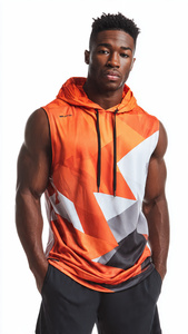 Chaleco Deportivo de Punto con Capucha para Mujer, Sin Mangas, con Bolsillos, para Gimnasio y Entrenamiento Muscular - Product Image 4