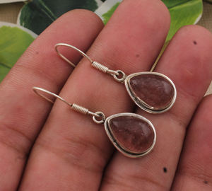 ต่างหูเงินแท้ 925 ประดับเพชรซิคอนเชอร์รี่ธรรมชาติ คุณภาพระดับ AAA เครื่องประดับหรูหราสำหรับผู้หญิงสำหรับงานปาร์ตี้ - Product Image 1