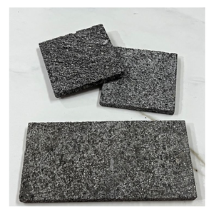 Indonesia đá tự nhiên màu đen nham thạch đá xẻ cắt 100x100 mét cho bên ngoài khách sạn dự án - Product Image 1