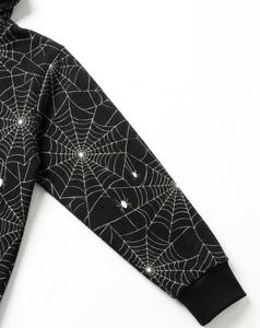 Nueva Sudadera con Capucha para Hombre, con Logotipo Personalizado, Estampado de Telaraña, Ecológica, Mezcla de Algodón y Poliéster, Diseño Animal para Otoño - Product Image 4