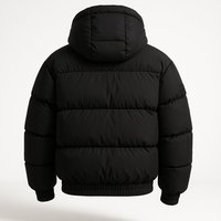 Veste matelassée à capuche zippée chauffante personnalisée de haute qualité pour homme, 100 % polyester, manches longues, vente en gros pour l'hiver