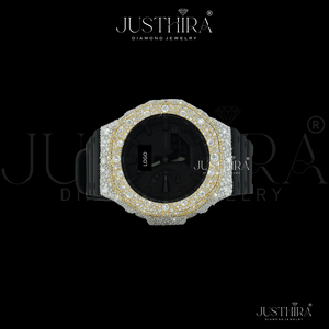 Reloj G-Shock de Alta Calidad con Bisel de Diamantes Grandes en Dos Tonos y Diamantes Moissanite VVS, Reloj de Pulsera de Moda Premium, Mejor Precio de la Historia - Product Image 2