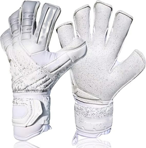 Guantes de Portero de Fútbol de Látex Alemán Profesionales, Antideslizantes, de Nailon Tejido, con Protección de Dedos de Goma, Material de Cuero, para Uso Deportivo - Product Image 4