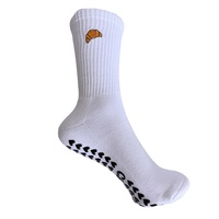 Chaussettes de yoga et de pilates antidérapantes Logo Heart Grip pour femmes, en coton et fibre de bambou, écologiques, blanches, multicolores, ajustables, fabriquées en usine