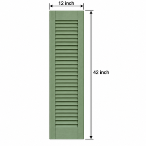 Persianas Exteriores de Madera Maciza Personalizadas para Ventanas, Paneles Decorativos de Madera para Renovación de Casas Tradicionales - Product Image 2