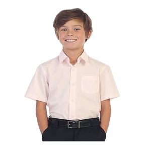Bangladesh fabrication exportation couleur unie chemise décontractée pour enfants à manches courtes meilleur de la vente du Bangladesh prix d'usine - Product Image 1
