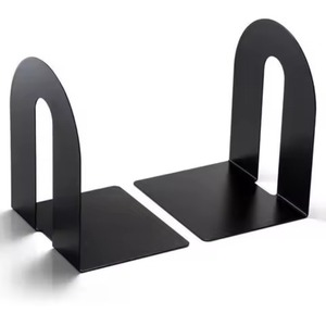 Classic Metal Bookends Heavy <b>Book</b> Holder Non Slip <b>Book</b> Stopper Office Desk Shelf Organizer Home <b>Decor</b> - Product Image 1