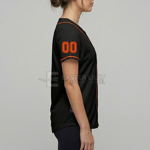 Maillot de softball pour femmes en gros, design personnalisé, respirant, séchage rapide, 100 % polyester, tenue de sport performante, uniforme de jeu d'équipe, manches courtes - Product Image 5