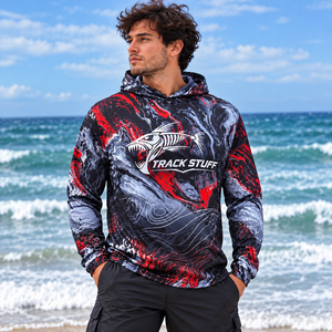 Camisas de Pesca con Capucha de Camuflaje para Hombre, Manga Larga, Protección Solar Anti-UV - Product Image 3
