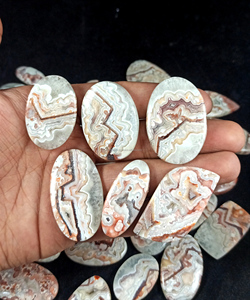 Agate Crazy Lace authentique en vrac, cabochons d'agate naturelle, pierres à facettes, fournisseur de cristaux, export en gros - Product Image 1