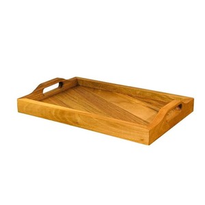 Bandeja Rectangular de Madera Maciza Hecha a Mano, Pulida, Decoración Moderna para Mesa, Artesanías de Madera, Cajas de Madera y Decoración de Pared - Product Image 1