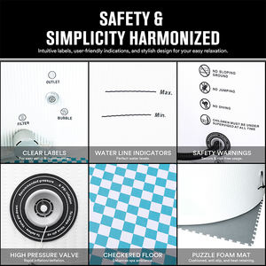 5-7 personnes <span class=keywords><strong>Jacuzzi</strong></span> extérieur Hottubs Drop Stitch bain à remous <span class=keywords><strong>gonflable</strong></span> avec <span class=keywords><strong>pompe</strong></span> - Product Image 5