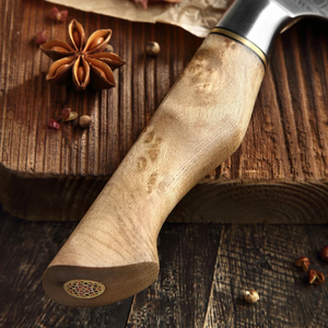 Damascus Steel <b>Knife</b> <b>Set</b> 5-Piece Handmade Wooden Handle 96-Layer <b>Sharp</b> Chef <b>Knives</b> Ambidextrous Straight Edge Kitchen Cutlery - Product Image 3