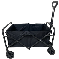 Chariot de camping pliable et portable, étanche, à quatre roues, pour le shopping et les activités de plein air, avec roues en PVC de 5 pouces, personnalisable OEM/ODM – Vente chaude