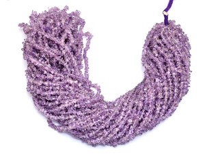 Perles de copeaux d'améthyste naturelle brésilienne non taillées, 3mm-4mm, mélangées, semi-précieuses, lisses, pour la fabrication de bijoux - Product Image 3