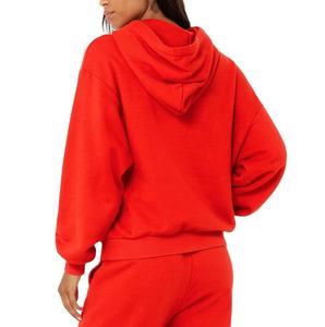 Sudaderas con capucha personalizadas con logo impreso para mujer, sudaderas de algodón grueso para mujer, servicio OEM. - Product Image 4